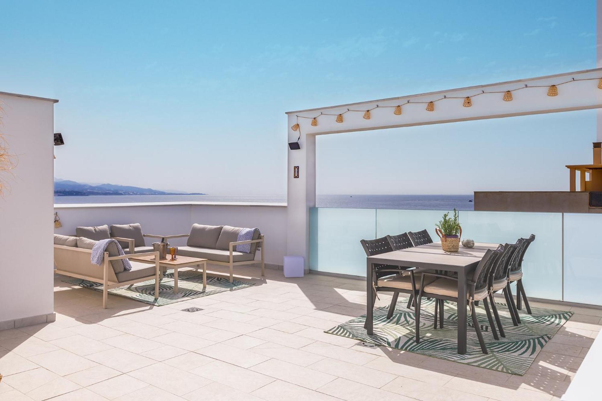 A&N Atico Vista Al Mar Appartement Torre Del Mar Buitenkant foto
