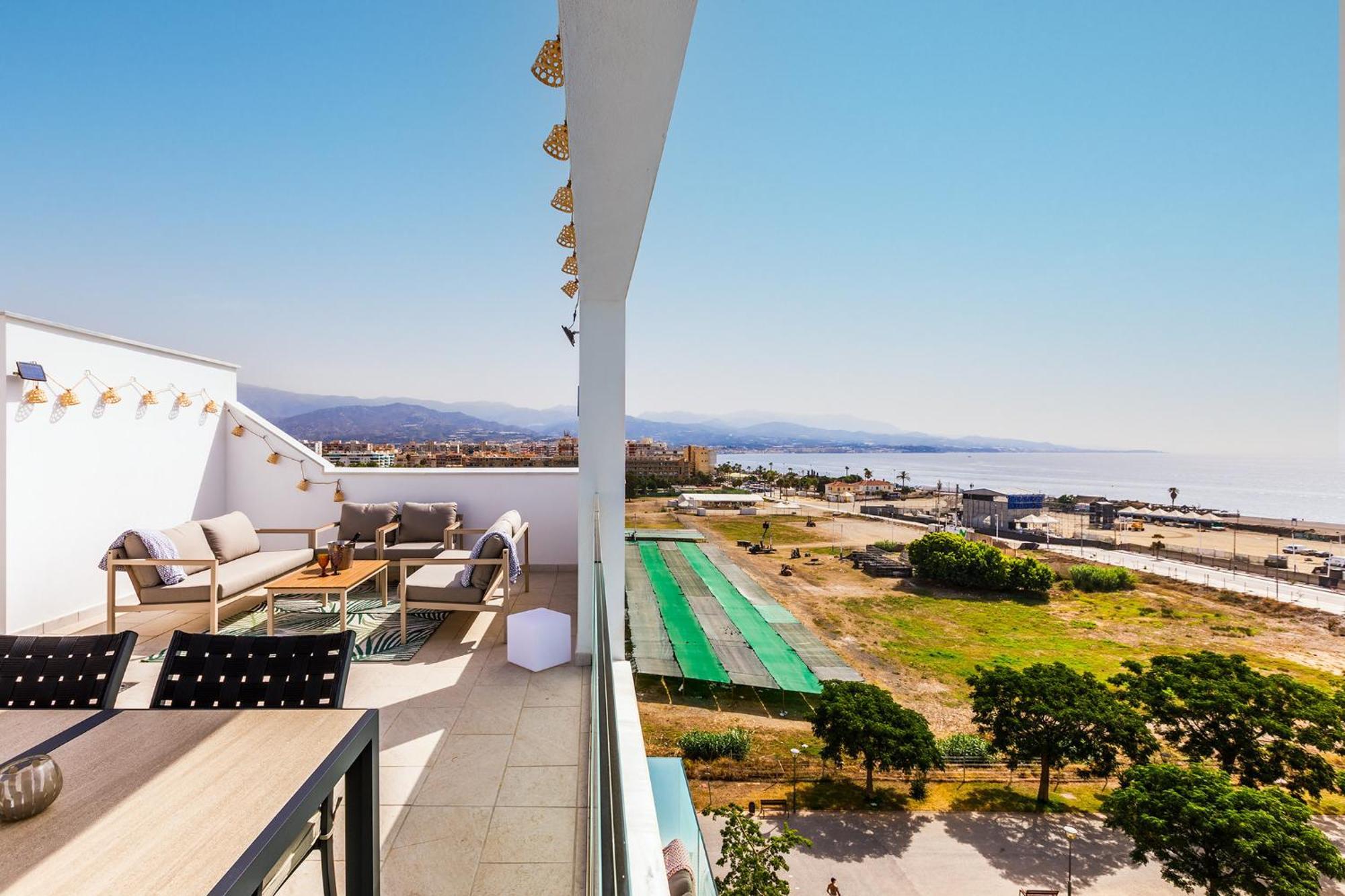 A&N Atico Vista Al Mar Appartement Torre Del Mar Buitenkant foto